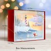 Designer Greetings Red Farm Studios Boxed Christmas Cards, Snowy Lighthouse Coastline (Box of 18 Nautical/Coastal Holiday Cards with White Envelopes), (125-00848-000)