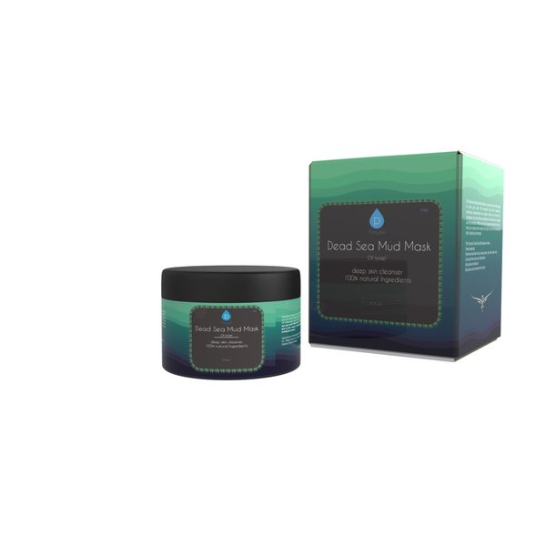 Pursonic Dead Sea Mud Mask For Face, Acne, Oily Skin & Blackheads, 100% Natural For Younger Looking Skin 8oz