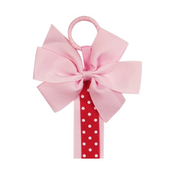allydrew Hair Bows and Hair Clips Organizer, Pink Polka Dots