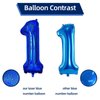 Number 1 Balloon 40 inch, Dark Blue Big Number Balloon, Giant Foil 1 Balloons Number, Helium 1st Birthday Balloons for Kids Boys Girls Birthday Party Decorations Wedding Anniversary Event Supplies