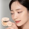 Mesh tight up cushion foundation 01, light beige, Korean cushion foundation, natural coverage, glowing foundation, sweat proof makeup, long lasting foundation, all skin type