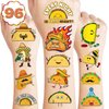 100 PCS Taco Bout Love Birthday Party Decorations Favors Supplies Temporary Tattoos Decor Mexican Fiesta Taco Twosday Tuesday Stickers For Boys Girls Gift School Prizes Rewards