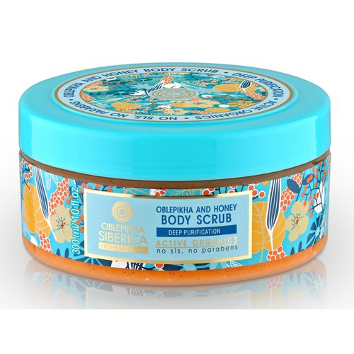 Sea Buckthorn and Honey Body Scrub, 300 Ml (Natura Siberica)