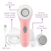 Spa Sciences - NOVA - Patented Sonic Facial Cleansing Brush & Exfoliating System (Not a Spin Brush) - All Skin Types - 3 Speeds - Waterproof - USB Rechargeable w/Charging Base