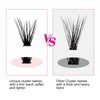 Lash Clusters Individual Lashes Cluster Mixed Tray D Curl Lash Clusters DIY Eyelash Extensions Individual Cluster Lashes Self-application at Home (40P-0.07D,8-16mm)