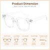 Madison Avenue Blue Light Blocking Glasses Oversized Fashion Blue Light Glasses for Women Anti Eyestrain & UV Protection Computer Eyeglasses (Clear)