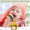 3 Pack Baby Teether Teething Toys for Babies 0-6 Months Baby Teething Toy Silicone Anti Dropping Infant Hand Teether Pacifiers Wrist Hand Chew Toys for Sucking Needs (Olive Green, Red, Yellow, Chick)