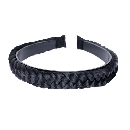 CAISHA Headband Ponytail Braided Hair piece Hair band Hair Accessories Black HHR11