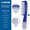 Lift Teasing Wide Tooth Comb – 2 Pack Chemical and Heat Resistant Detangler Comb – Anti Static Comb For All Hair Types – Durable and Lightweight - By Cantor