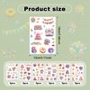 18 Sheets Happy Birthday Stickers, Adhesive Cute Stickers Birthday Stickers Decals for Gift Cards Envelope Scrapbook DIY Craft Decoration Party Favors Supplies for Kids Adults (6 Styles)