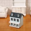 Toyvian Dollhouse Miniature House Wooden Dollhouse kit Christmas Village Houses Toy House Model Tiny Wooden