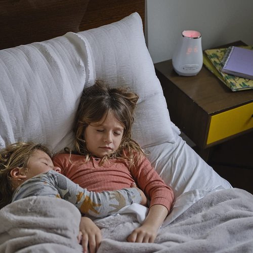 Homedics White Noise Sound Machine for Baby, Kids or Adults with Essential Oil Diffuser, 6 Soothing Sleep Sounds, Bluetooth Speaker, Night Light and Digital Alarm Clock