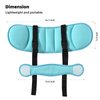 LETTON Adjustable Child Car Seat Head Support Band, Soft Kids Head Holder Head Strap, Safety Head & Neck Pillow Support - A Comfortable Sleep Solution (Lake Blue)