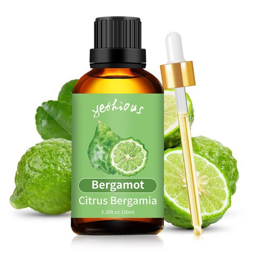 yethious Bergamot Essential Oil Organic Bergamot Fragrance Oil Pure & Natural Bergamot Essential Oil for Diffuser and Aromatherapy Skin Candle Soap Making Bergamot Oil