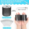 Jumbo Hair Curlers Rollers, 12Pcs Hair Roller Curlers Self Grip Holding Rollers with12 Stainless Steel Duckbill Clips for Long Hair Volume (Black)