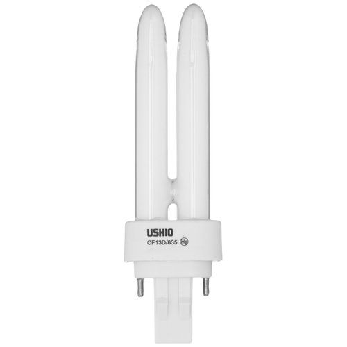 Ushio BC8846 3000053 - CF13D/835 - 13W - 2 Pin GX23-2 Base - 3500K - CFL Bulb