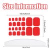 YECIRALA 20 Sheets 440 Pcs Solid Toenail Polish Stickers Self Adhesive Toe Nail Wraps Nail Stickers Full Nail Wraps Toe Nail Polish Strips DIY Toe Nails Decals for Women Girls Gel Nail Strips