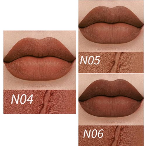 3 Pcs Matte Velvet Lipstick for Women Set,Nude Long Lasting Matte Lipstick 24H Waterproof for Girls Natural Lip Makeup,Matte Non-Stick Lipstick Makeup for Women,labiales magicos 24 horas originales