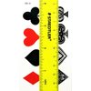 PARITA Small Tattoos Poker Royal Flush Gambling Winner Playing Card Casino Temporary Tattoo Fake Body Tattoo Removable Style Fashion Fantasy Fun Party (Pack 3 PCS.) (07)