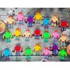 24 Packs Mini Backpack Pop Fidget Bubble Toys, Bulk Robot Classroom Students Prizes Birthday Party Favors Gifts