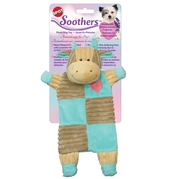 SPOT Soothers- Crinkle Paper Dog Toy-Separation Anxiety Toys For Dogs, Stuffing Free, Scented With Calming Lavender Fragrance Beads To Safely Calm & Relax Dogs and Puppies, 13in