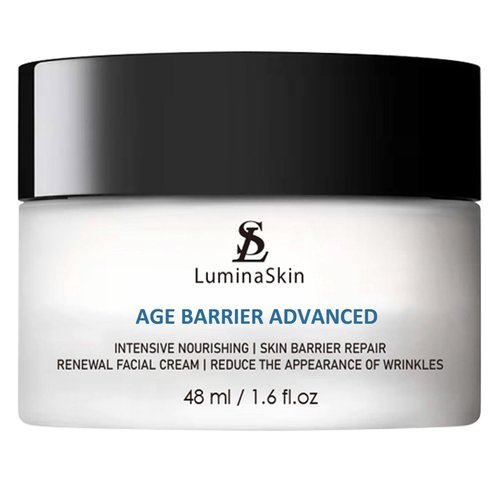 LuminaSkin Age Barrier Advanced Face Cream - Skin Barrier Repair & Age Interrupter, Anti-Aging Moisturizer with Shea Butter, Blueberry Extract, Pomegranate & More