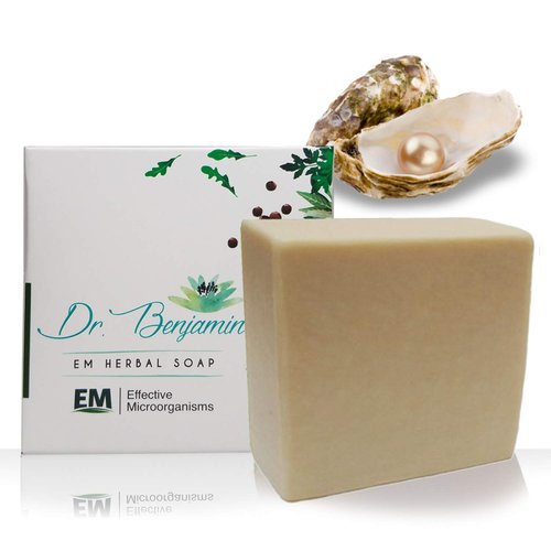 [ Handmade Natural EM (Effective Microorganism) Technology and Herb Bar Soap ] Dr. Benjamin EM Pearl Bath Soap 4.4 oz