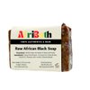 Afribath 100% Raw African Black Soap, 5oz, Prevents Acne, Psoriasis, Eczema, No Burning, with Shea Butter, Vitamin E, Coconut Oil, Made in Ghana
