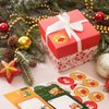 Yeaqee 144 Pcs Christmas Party Favor Bulk Pack Includes Christmas Ballpoint Pens Erasers Sticky Notes Gift Bags Cards and Stickers for Gift Exchange Prizes