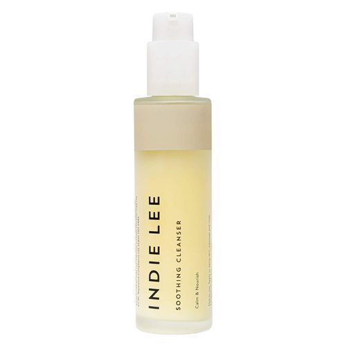 Indie Lee Soothing Facial Cleanser - Moisturizing Face Wash + Makeup Remover for Sensitive Skin - Plump, Hydrate + Calm Redness with Rose Damascena + Chamomile Oil for Skin (125ml)
