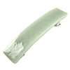 Stained Glass Barrette - Small 2.5" 65mm - GREEN Celadon Pale Green Muted Celery Slide Clip Hair Accessories