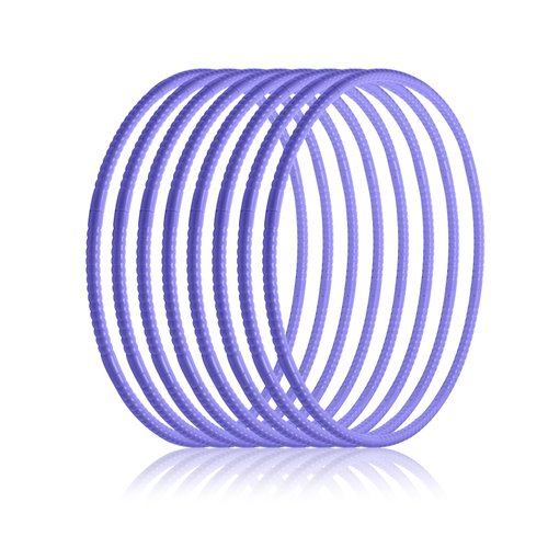8 Pcs Toy Hoops for Kids, Detachable Adjustable Toy Plastic Hoop, Colored Exercise Hoop Circles for Teens Adults Games Gymnastics Dog Pet Training Agility Equipment Christmas Party Favors(Purple)