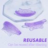 PERMANIA Lash Lift Shield, Super Soft Lash Lift Pads Fox Shape Lash Perm Rod Eyelash Curler Tool Suitable for 7-15mm Eyelashes (Purple)