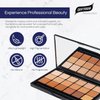 Graftobian Glamour Crème Ultra HD Foundation Super Palettes - Foundation Palette, Contour Makeup, Foundation for Professional Makeup Kit, Face Makeup for Full Coverage - Warm Color
