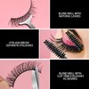 Teenitor Mink Lashes False False Eyelashes Natural Look Fake Lashes, Wispy Mink Lashes Faux Fluffy Eyelashes Mink Eyelashes Pack with Brush, Applicator