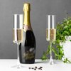 PARACITY Champagne Flutes, Champagne Glasses Set of 2, Elegant 6oz Glass Champagne Flutes, Gift for Birthday, Wedding, Christmas, Clear Sparkling Champagne Glasses for Women, Men