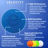 Velocity Massage Lacrosse Ball for Muscle Knots, Myofascial Release, Yoga & Trigger Point Therapy - Firm Rubber Scientifically Designed for Durability and Reliability - Royal Blue, 2 Balls