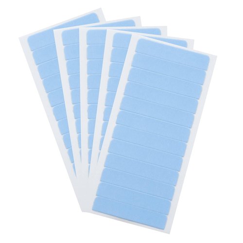 Longtime Hair® 4 x 0.8 cm Pack of 60 Replacement Tapes Adhesive Strips for Tape Hair Extensions Strong Adhesive Power for Extensions Replacement Tapes for Hair Extensions Double-Sided Adhesive Tape