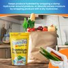 BluApple VeggieZips Premium Produce Storage Bags - 10 Produce Food Saver Bags + 10 HydroLiners to Keep Produce Fresh Longer - Washable & Reusable Bags for Humidity Control for Fruits and Vegetables