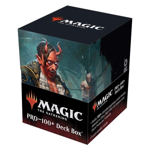 Kaldheim 100+ Deck Box Featuring Tibalt, Cosmic Imposter for Magic: The Gathering - Protect Your Cards and Always be Ready for Battle Against Friends Or Enemies in Style