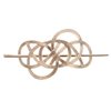 Minkissy Golden Vintage Irish Knot Metal Hair Pins, Slide Clips and Barrettes For Women
