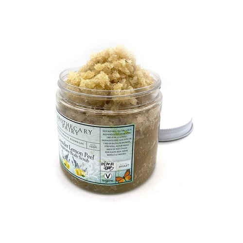 Lavender Lemon Peel Sugarcane Body Scrub 8oz