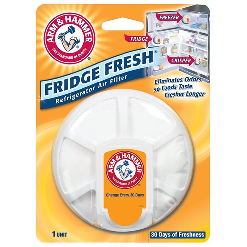 Arm & Hammer 33200-01710 Baking Soda Fridge Fresh Air Filter, 0.28 oz (Pack of 8)