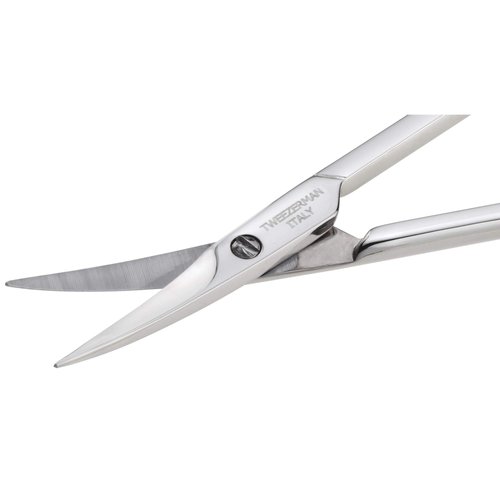Tweezerman Long Lasting Sharp Cuticle Scissors, Nickle Plated