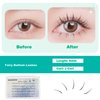 Bottom Lash Extension Kit 200pcs Lower Individual Lashes With Lash Bond and Applicator Tool 6mm Under Eye Lashes Natural Look DIY Eyelash Extension by DAODER(Fairy Bottom Lashes)