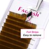 easy fan Volume Lashes,Curl Volume Lash Extensions 8-14mm Mixed Tray Brown Color Blooming Eyelash Extension Volume (Blond 0.07-D, 8-14mm)