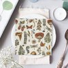 AnyDesign 80Pcs Vintage Mushroom Paper Napkins Disposable Mushroom Plants Luncheon Napkins Retro Style Dessert Dinner Hand Napkin for Autumn Birthday Wedding Party Supplies, 6.5 x 6.5 Inch