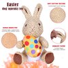 Wonfly Easter Dog Squeaker Toys (2 pcs), Rabbit & Eggs - 8.5in Plush Dog Toy with Squeaker, Cotton Material, Daily Entertainment & Relieve Anxiety, Chew Toy for Dogs, Not Water Resistant