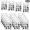 50PCS Rock and Roll Party Favors Goodie Bags, Rock Themed Plastic Favors Bags, Birthday Candy Bags Party Supplies Decorations