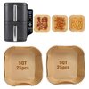 Air Fryer Liners for Ninja DoubleStack SL401 10QT: Disposable Paper Liners for Ninja SL401, Ninja Double Stack Air Fryer Liners 50pcs, Suitable for Ninja SL401 by FryEasy